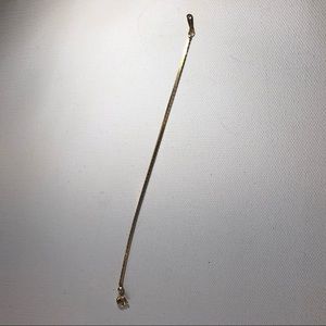 Ribbed Goldtone Bracelet Simple Workwear Nice